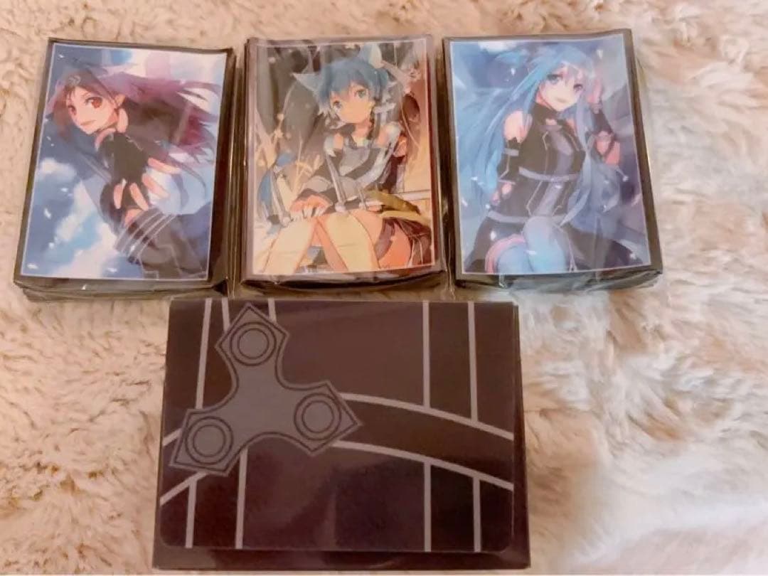 SAO　キリト（ユウキ　シノン　アスナ）デッキケース＆スリーブセット