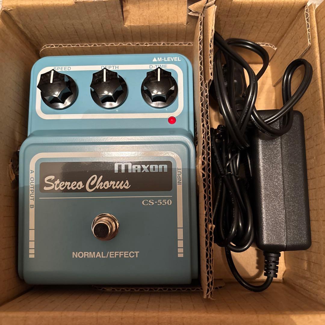 【箱、取説付き】Maxon CS-550 アナログ・ステレオ・コーラス