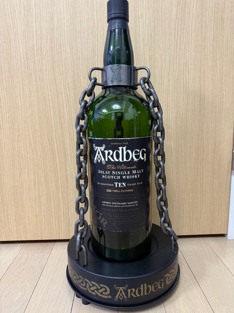 【希少・非売品】アードベッグ ディスプレイ 鎖 置物 空瓶 ARDBEG