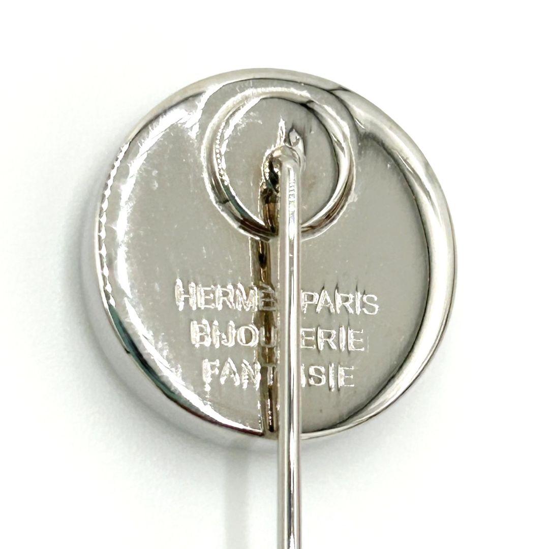 希少☆HERMES エルメス コロゾ ピンブローチ シルバー 馬 ラペルピン