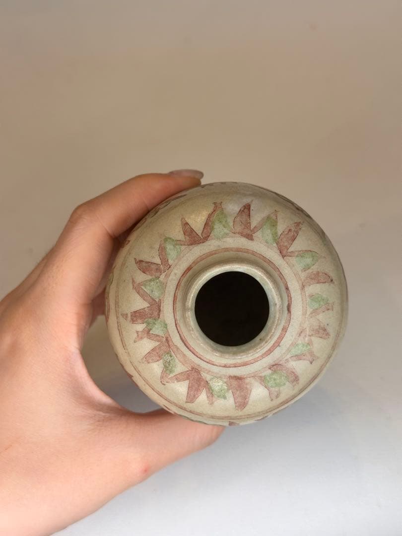 明時代 明洪武 釉裏紅 小壺茶入 中国古美術 古董品