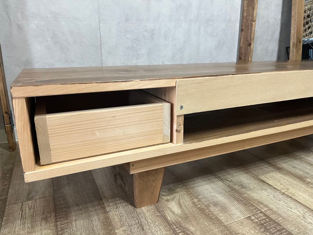 ※購入希望の方がいます 木製テレビ台 引き出し付き シンプルデザイン