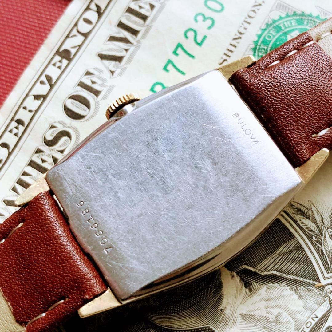 #3800【渋くてお洒落】メンズ 腕時計 ブローバ 動作品 アンティーク 手巻き