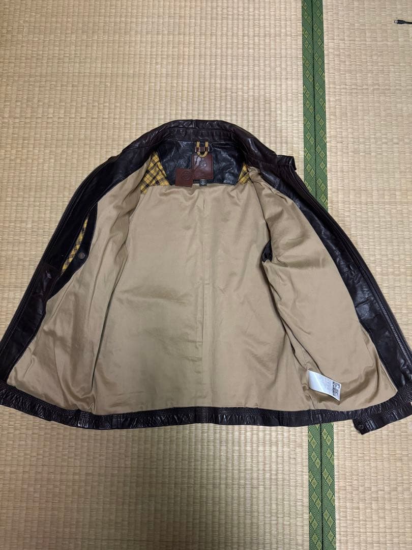 ティンバーランド　革ジャン　ジャケット　ダメージ加工　Timberland