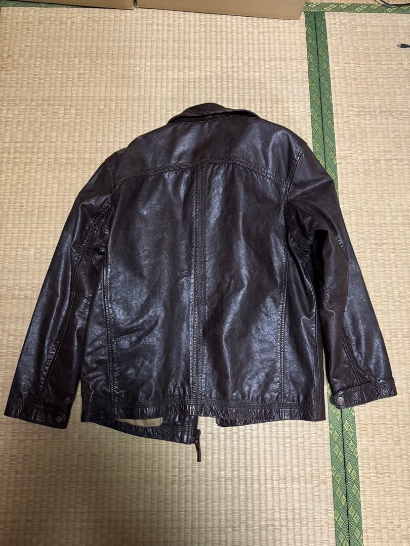 ティンバーランド　革ジャン　ジャケット　ダメージ加工　Timberland