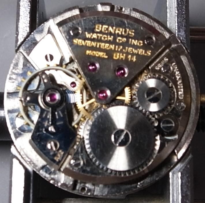 ★美品BENRUS14GOLD無垢17石手巻き分解掃除済み★