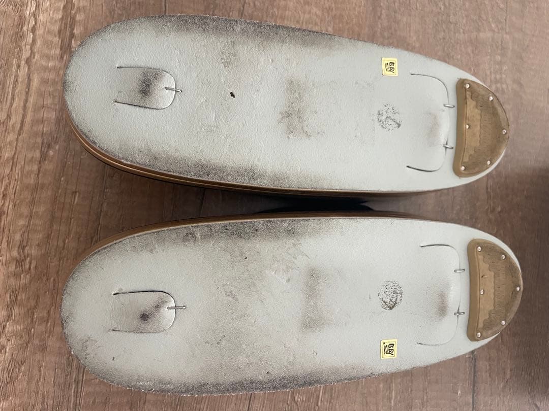 黒の厚底草履LLとファー付きバッグセット