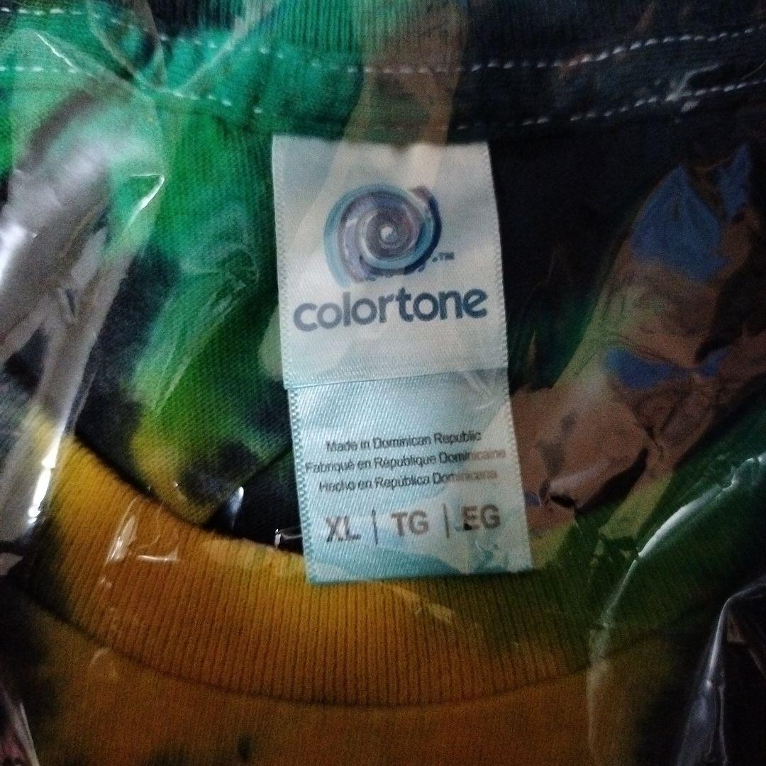 ワンちゃんネコちゃん大暴れタイダイ Tシャツ XL ヤバイTシャツ屋さん