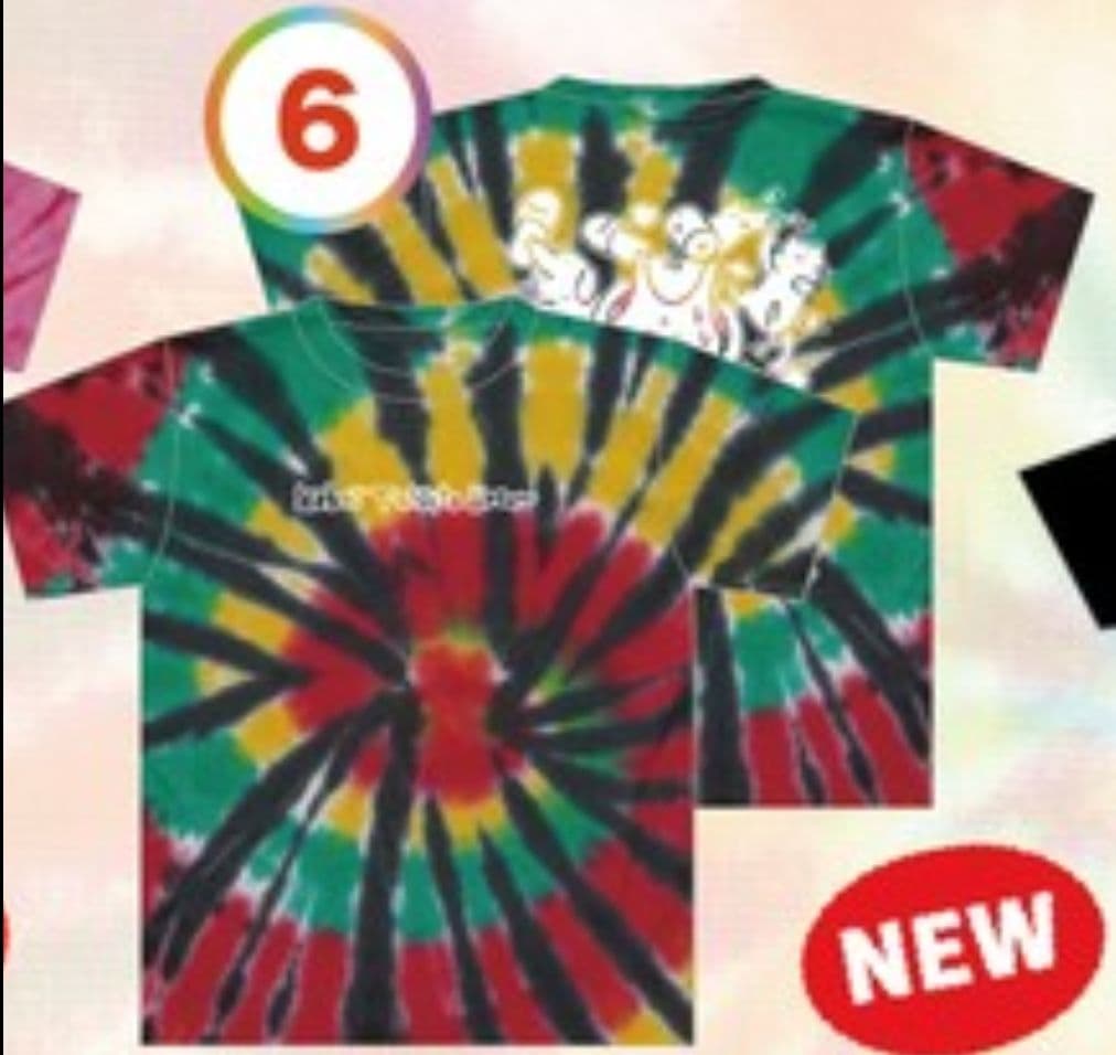 ワンちゃんネコちゃん大暴れタイダイ Tシャツ XL ヤバイTシャツ屋さん