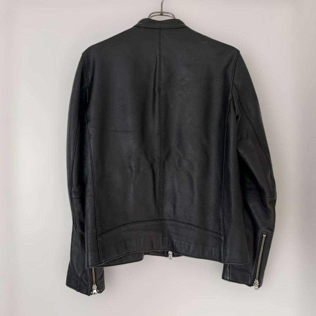 【極美品】ステュディオス ラムレザー シングル ライダース ジャケット L相当