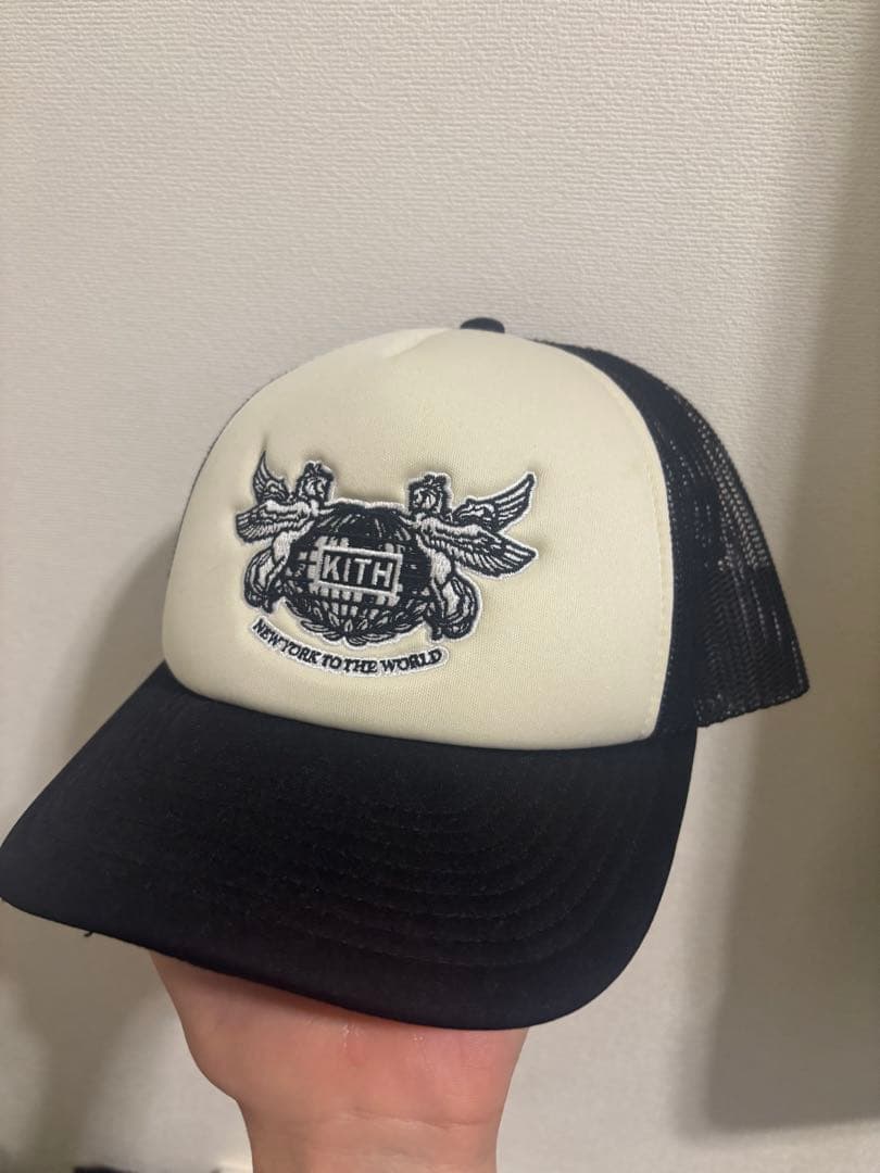 KITH メッシュキャップ ホワイト/ブラック