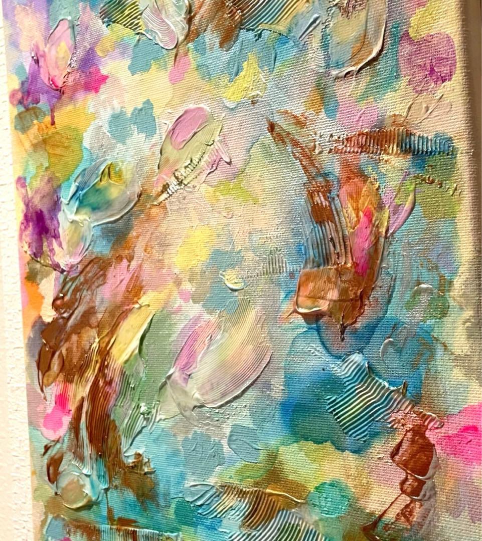 抽象画　空　原画　テクスチャーアート　絵画　アート