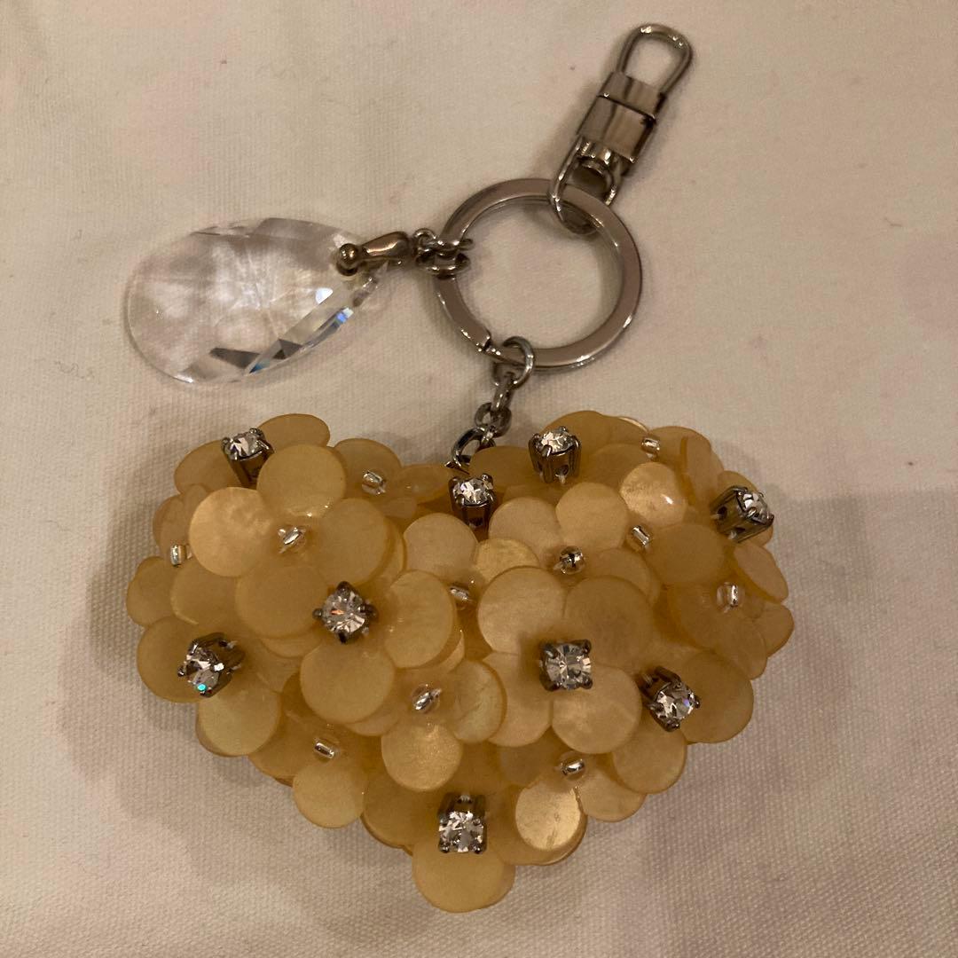 アンテプリマ　ワイヤーバッグ　小花　チャーム付き