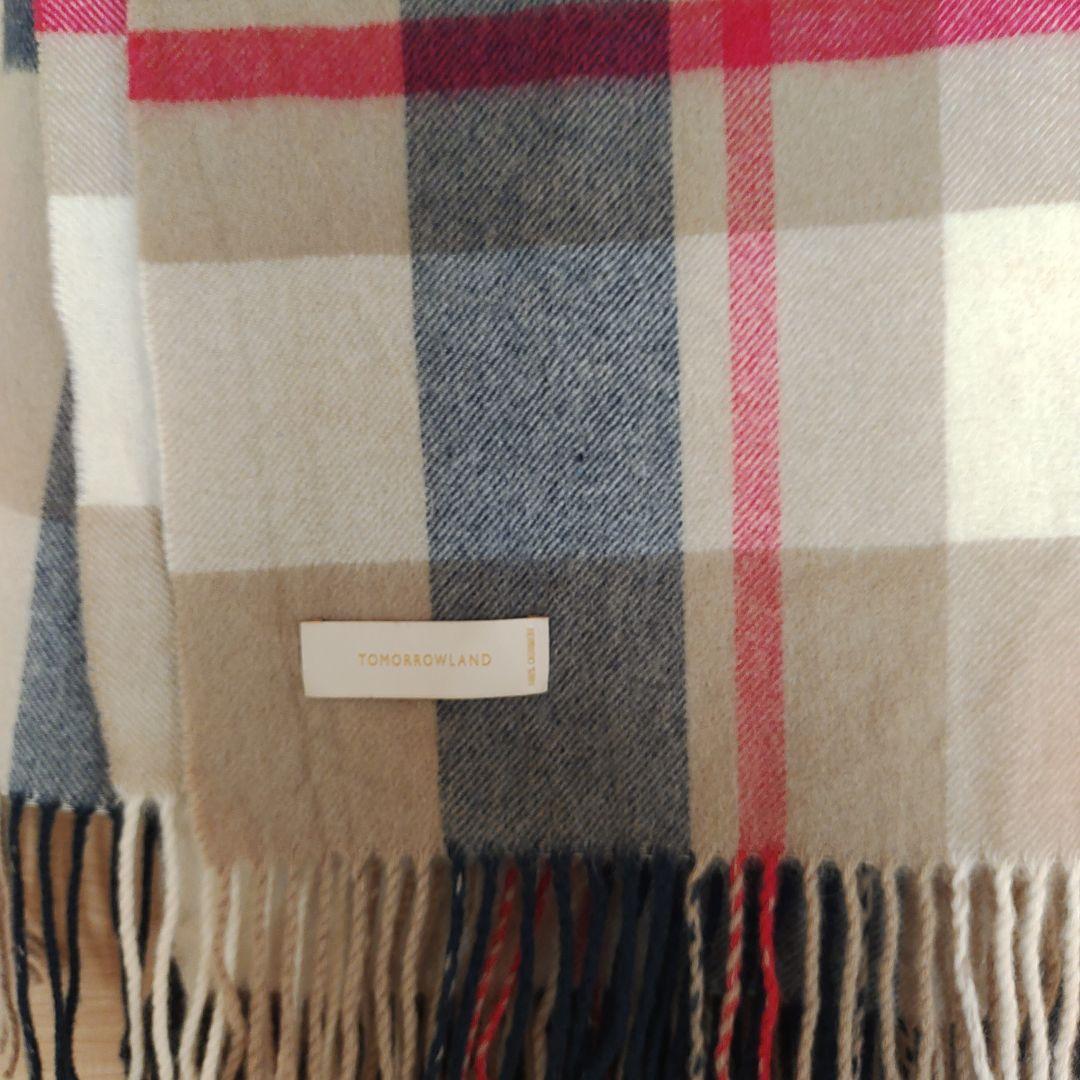 TOMORROWLAND チェック柄マフラー