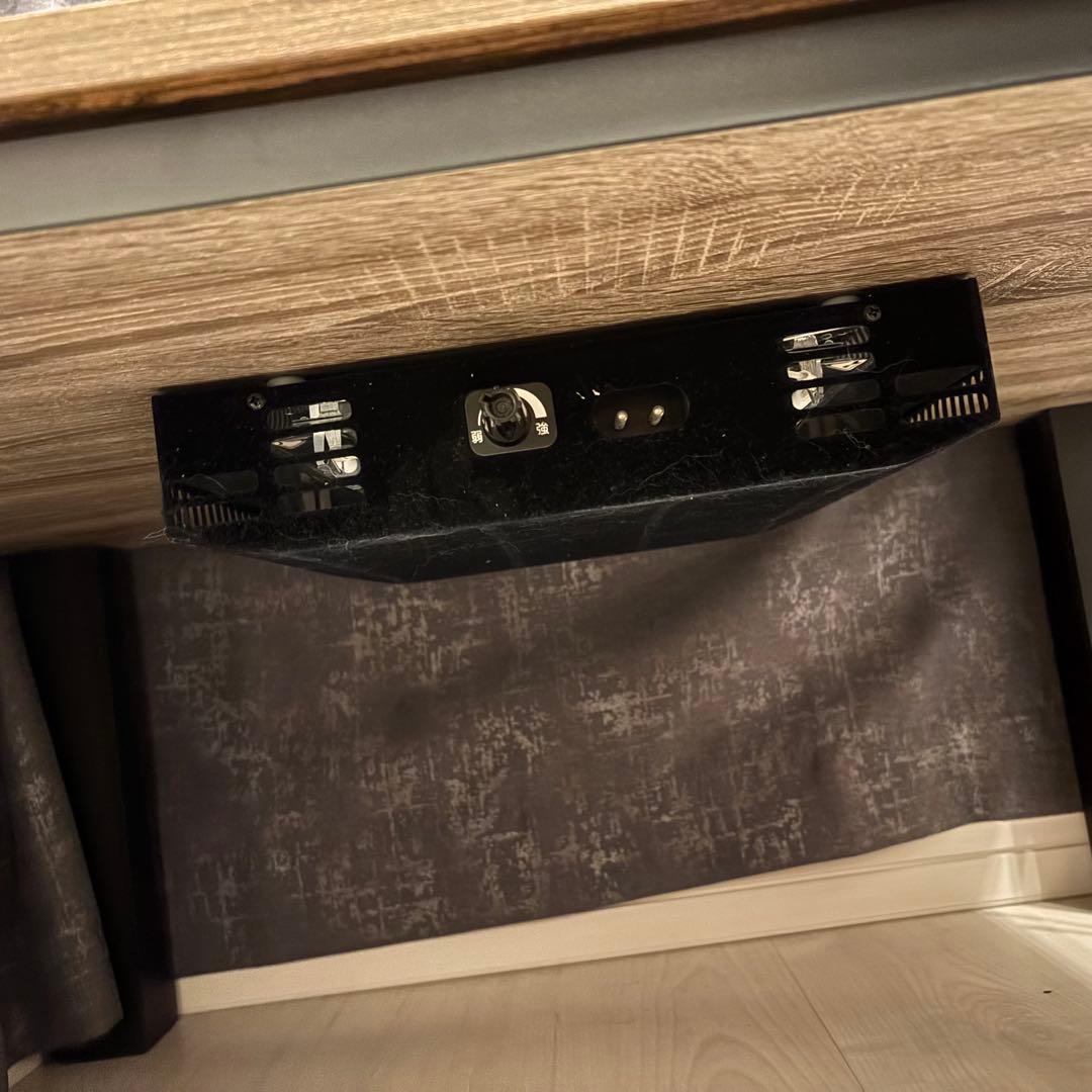 【美品】ニトリ　木目調ヴィンテージブラウン長方形こたつテーブル