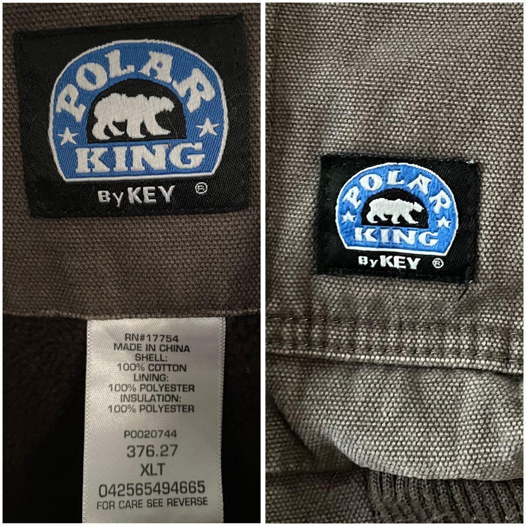 POLAR KING アクティブジャケット 刺繍ロゴ 裏地フリース XL