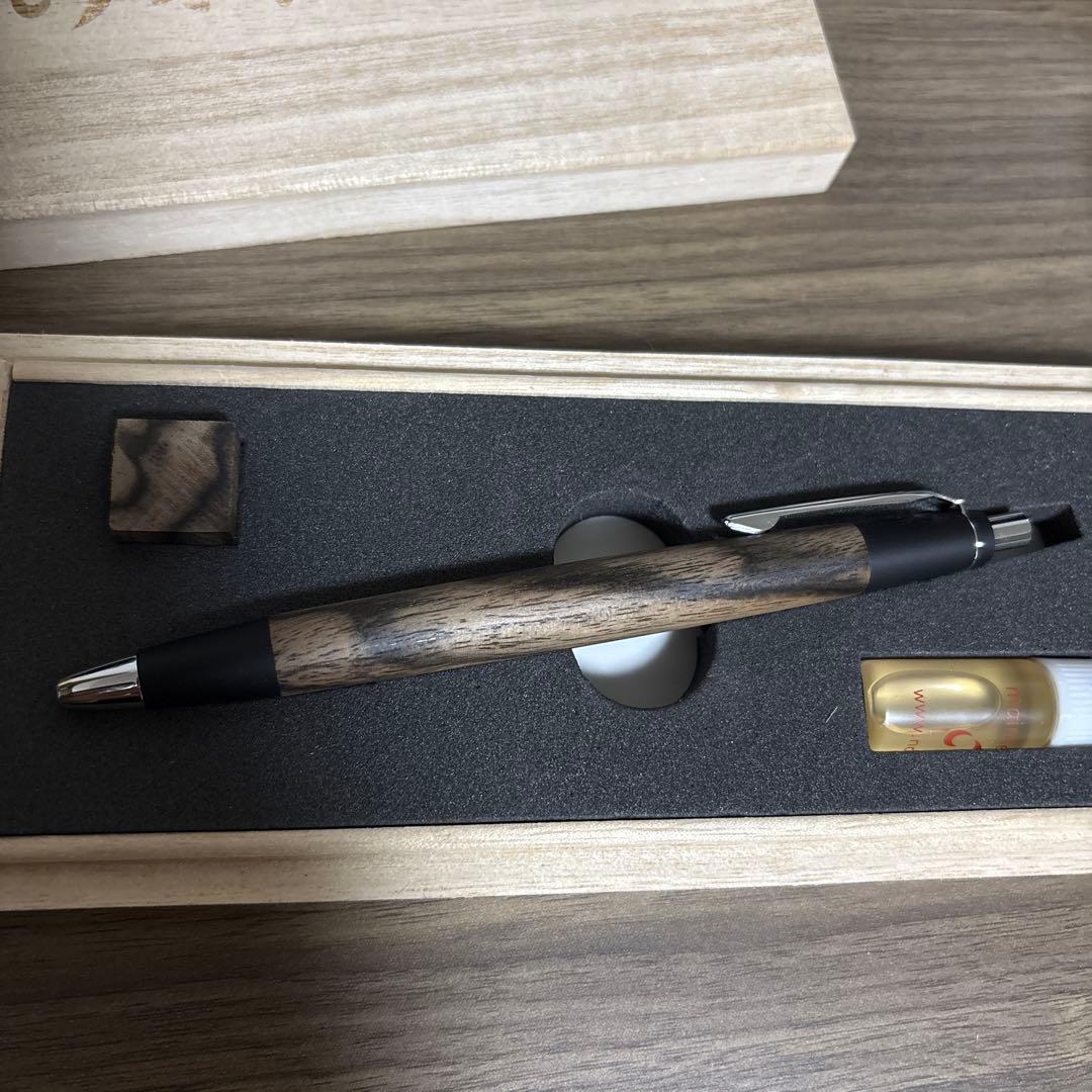 野原工芸 特上黒柿 スリムボールペン