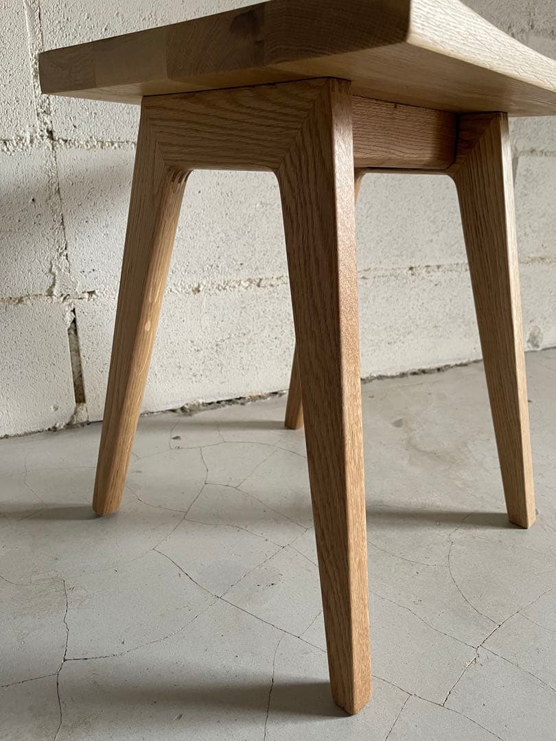 リフレッシュタイプチェア　ロータイプ　オーク無垢材　ウチダ　ナチュラル色