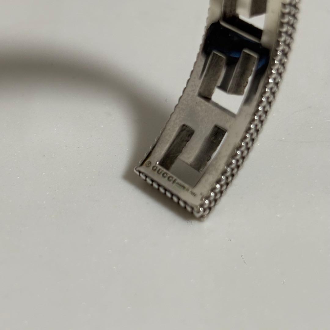 GUCCI 新品同様品　インターロッキングGアラベスクバングル　刻印17 付属品