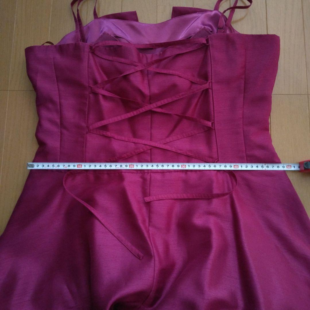 ジュネビビアン　ロングドレス　マゼンタ　ローズピンク　13号