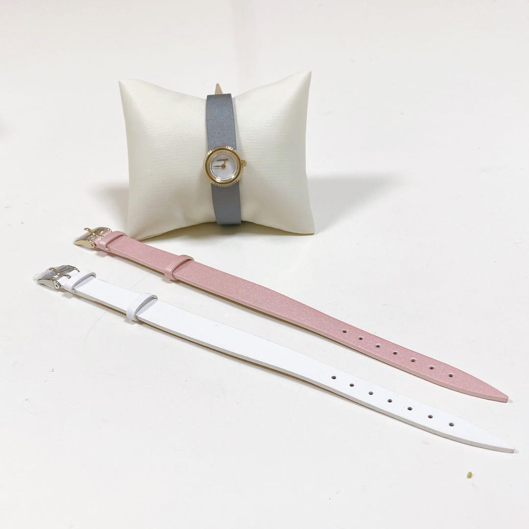 新品・未使用・替えストラップ付きNEWYORKER アナログ時計 レザーベルト