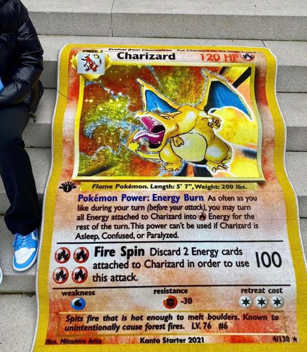 【新品】リザードン 初期版 ラグマット 限定生産 ポケモン