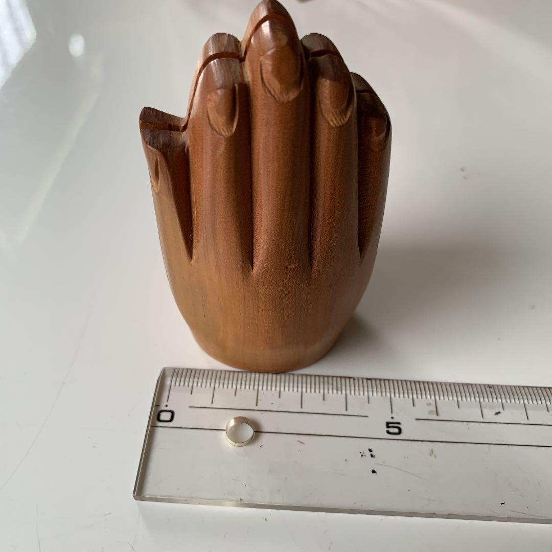 [希少] 白檀　合掌　ガネーシャ　手彫り