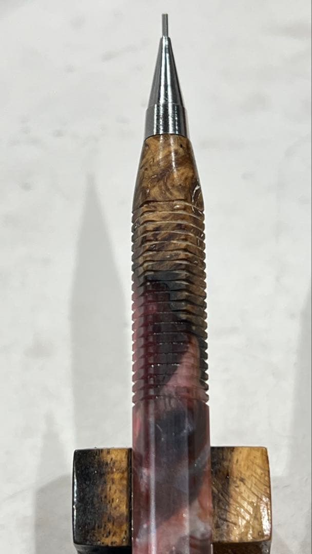 ぢゆ　pg5 ハイブリッドウッド9-9赤　六角軸　スリット加工