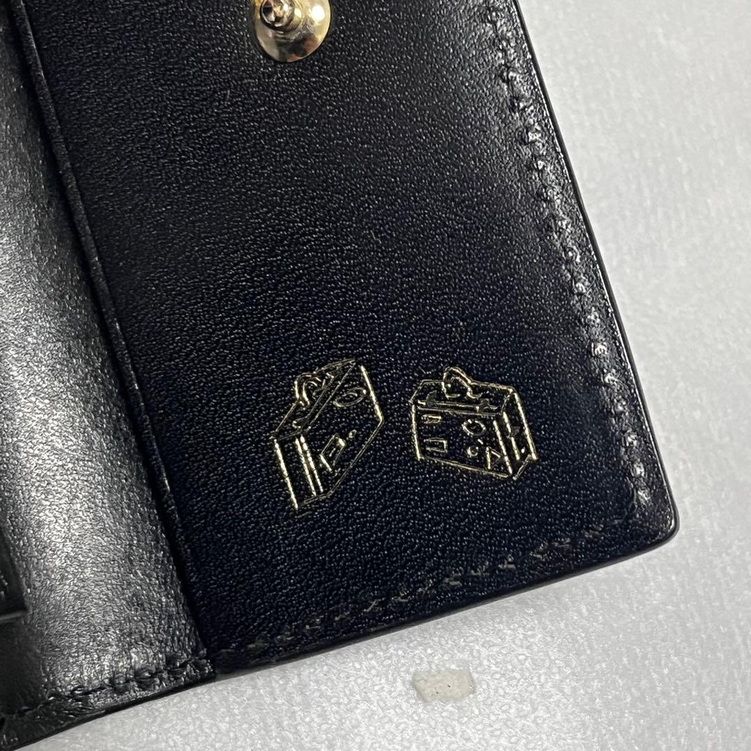 新品　ポールスミス　キーケース　ブラック　黒　ベジタン　レザー　キーリング　本革