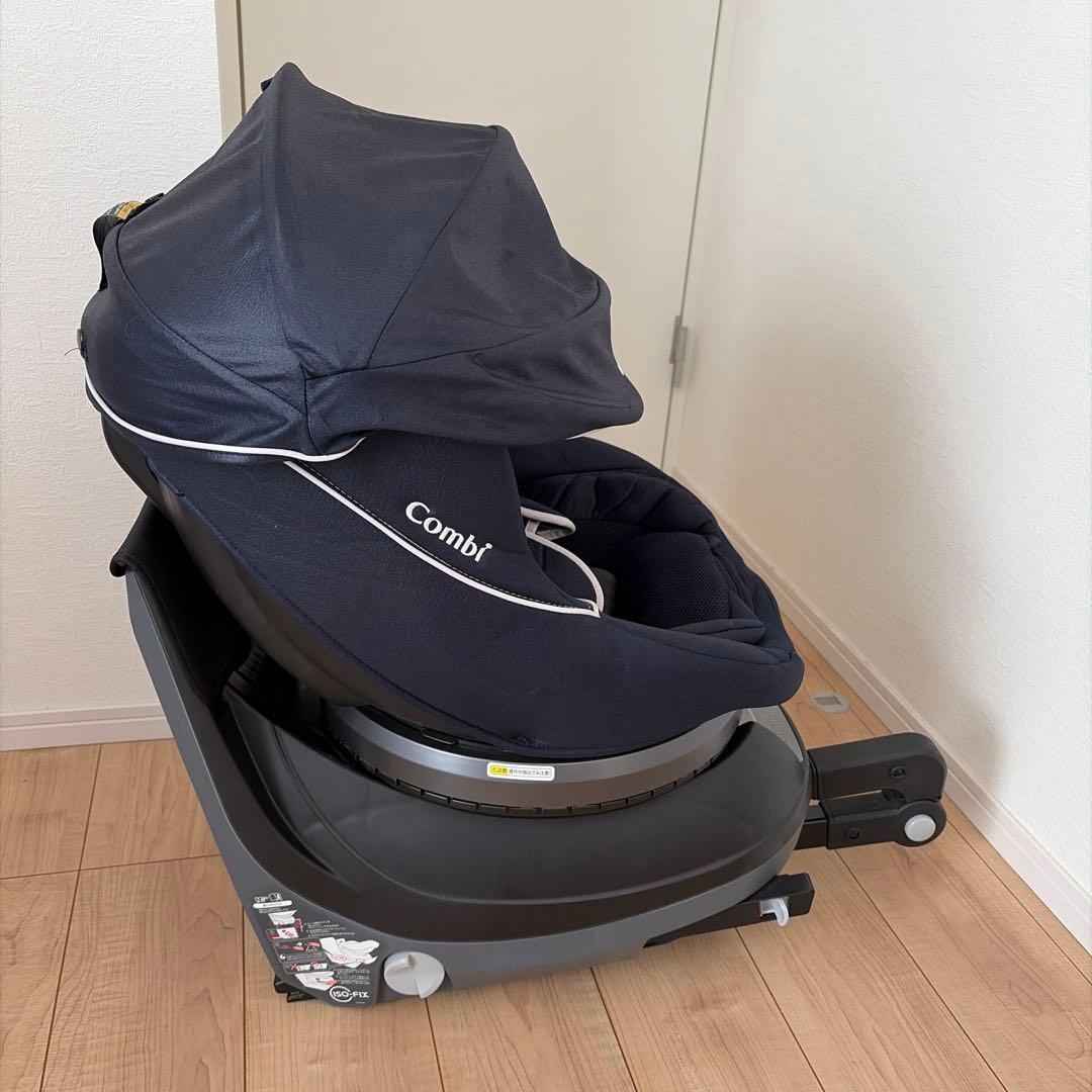 Combi クルムーブISOFIXチャイルドシート エッグクッションネイビー
