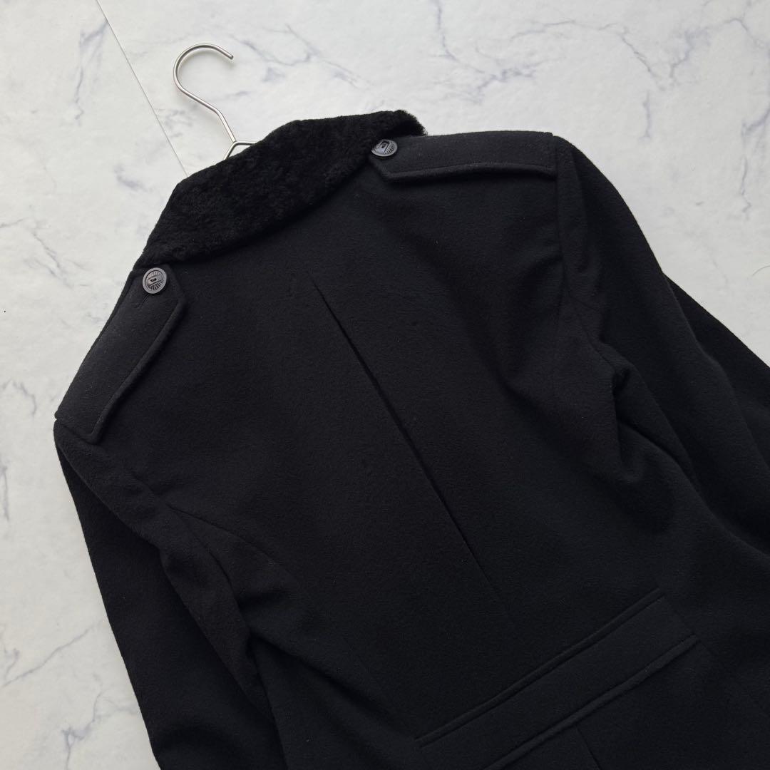 ポロラルフローレン カシミヤ混 ロングコート ナポレオンコート 2way ダブル