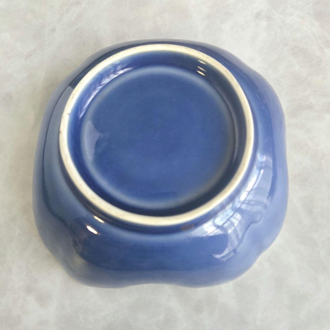 無傷　完品　古伊万里　瑠璃釉　変形皿　江戸　骨董　金直し　金継ぎ　アンティーク