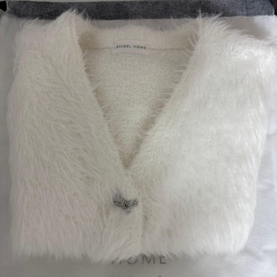 値下げ中 SNIDEL  シャギーカーディガン×ワンピースセット