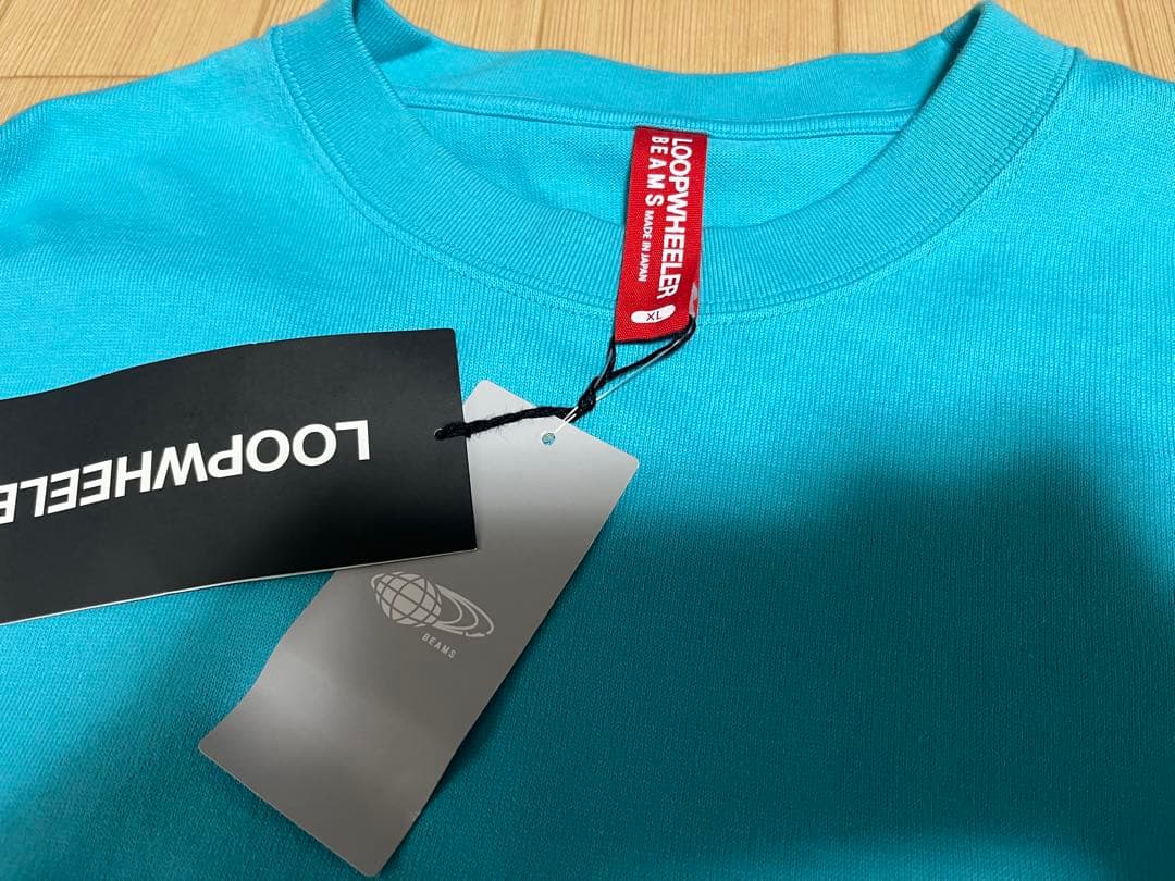ループウィラー ビームス 別注 ルーズフィット Tシャツ MINT.GRN XL