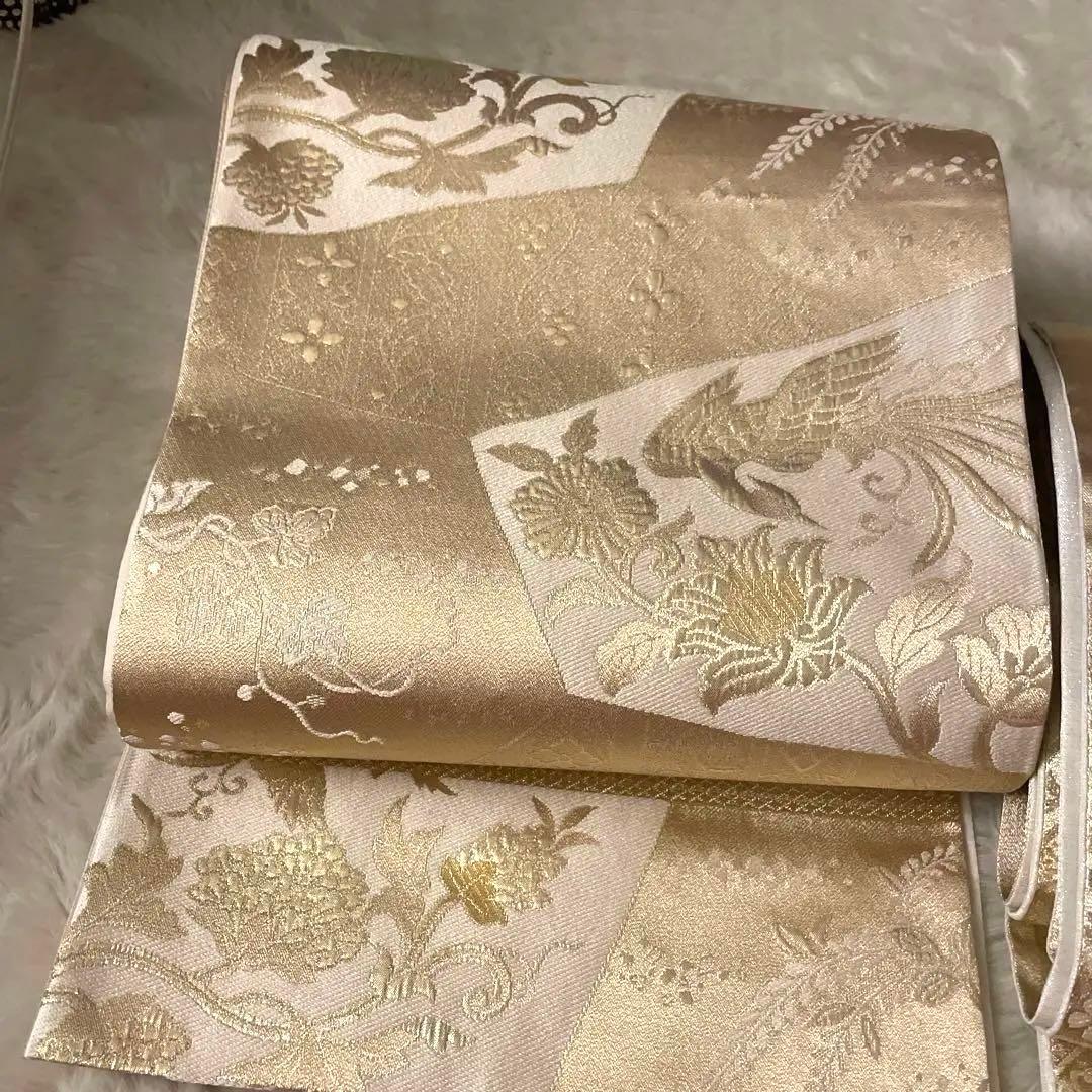 24金箔ふくれ織新品未使用帯2枚セット