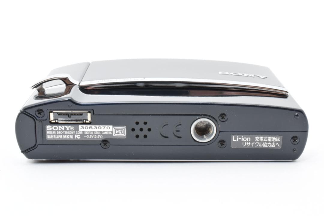 【美品】SONY Cyber-shot DSC-T30 ブラック　動作確認済