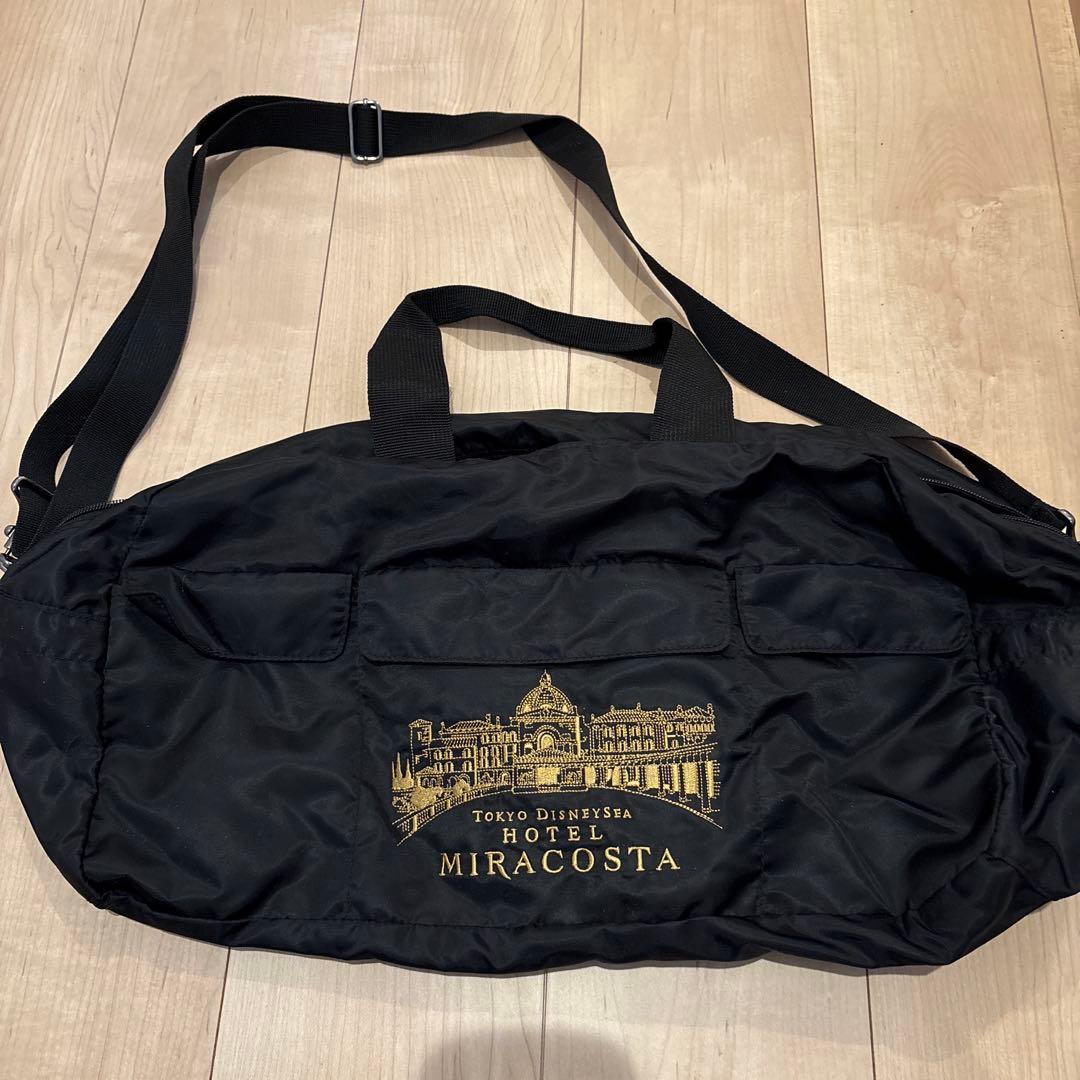 【激レア】ディズニーシー　ミラコスタ ボストンバッグ　収納ポーチ付き