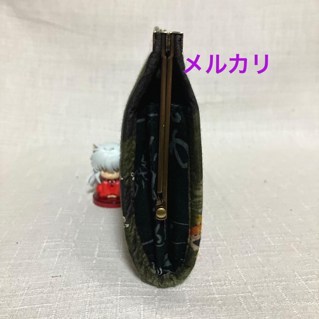 ガシャ髑髏　ハンドメイド　がま口バッグ　お薬手帳ケース　浮き足がま口長財布