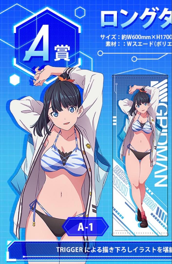 『SSSS.GRIDMAN』 クジメイト A-1賞　ロングタペストリー　宝多六花