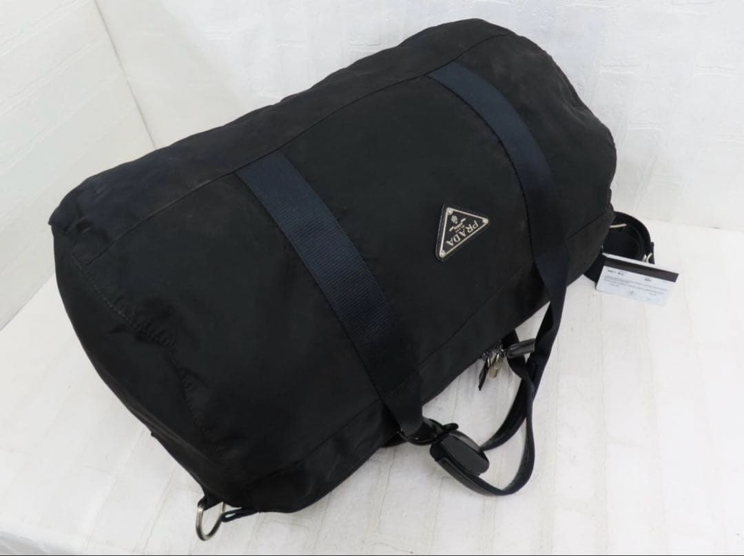 【Gカード&カデナ付き】PRADAプラダ ボストンバッグ ナイロン