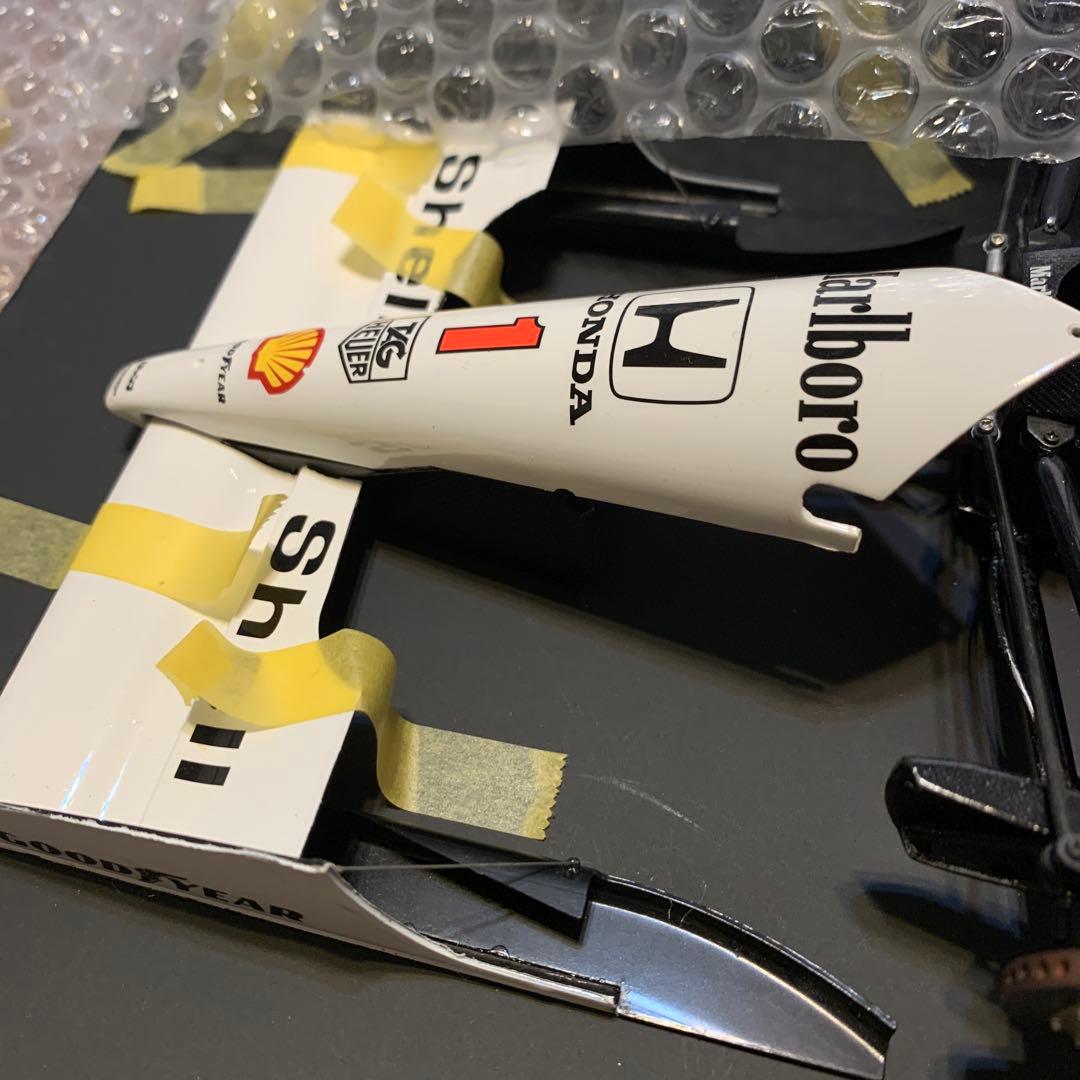 白*魔様 タミヤ　マクラーレン MP4/6 1/12スケールモデル完成品＆セナフ