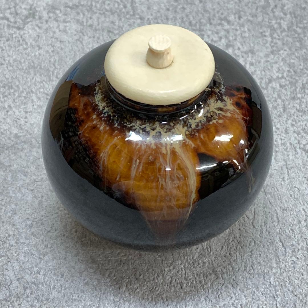 茶入れ 桶谷定一 共箱 巾着付 茶道具 抹茶 和食器 茶の湯 骨董