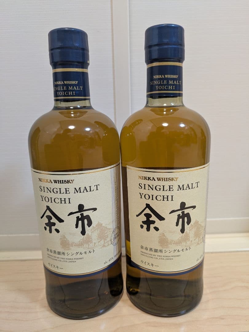 ニッカ シングルモルトウイスキー 余市 700ml 2本セット箱あり