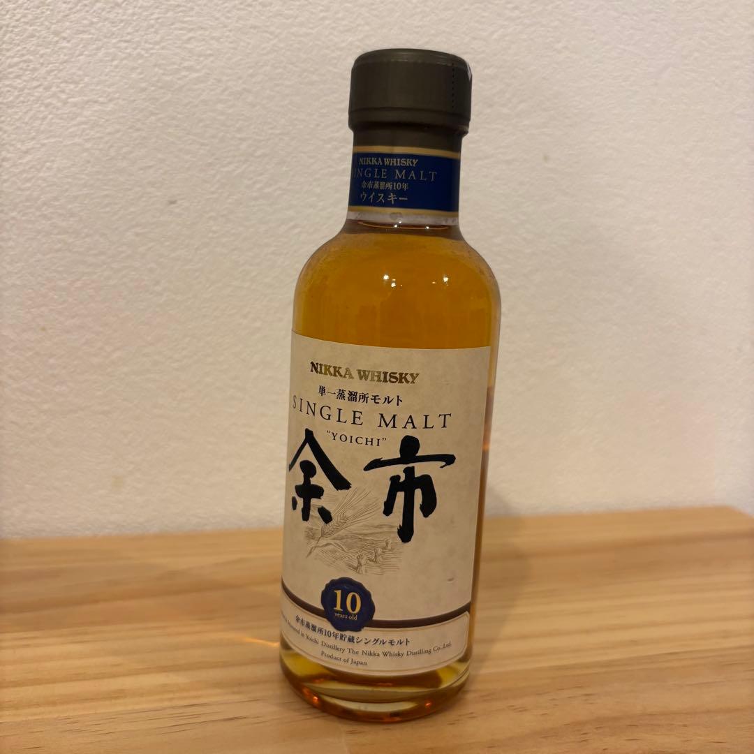 ウイスキー ニッカ 余市 10年 シングルモルト ベビーボトル 180ml