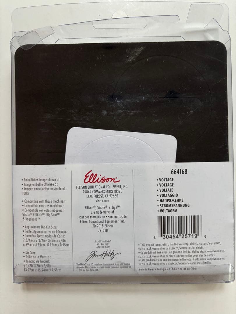 アルバム・スクラップ Sizzix Bigz Dies Voltage 664168 timholtz