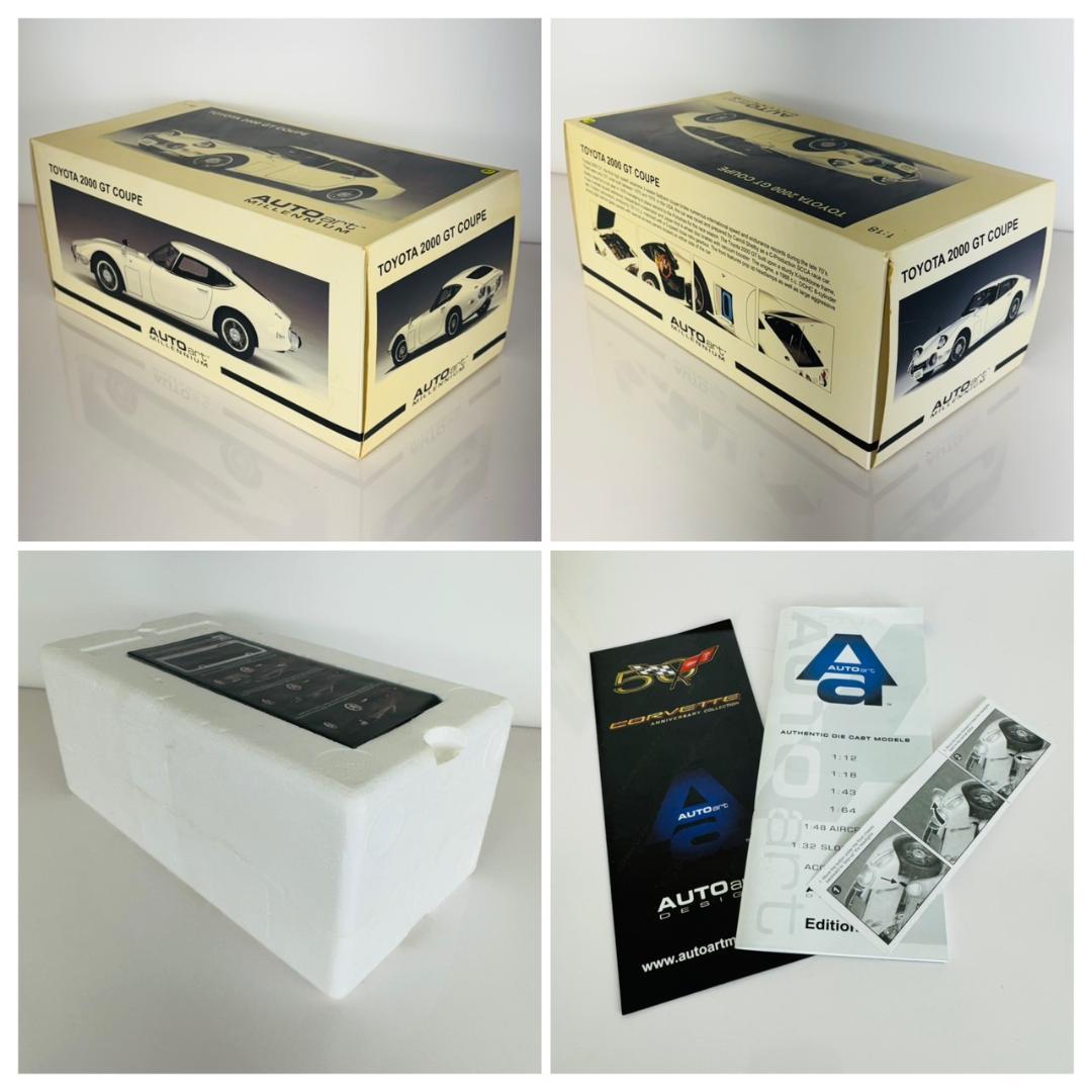 美品 1/18 オートアート トヨタ 2000GT クーペ ホワイト