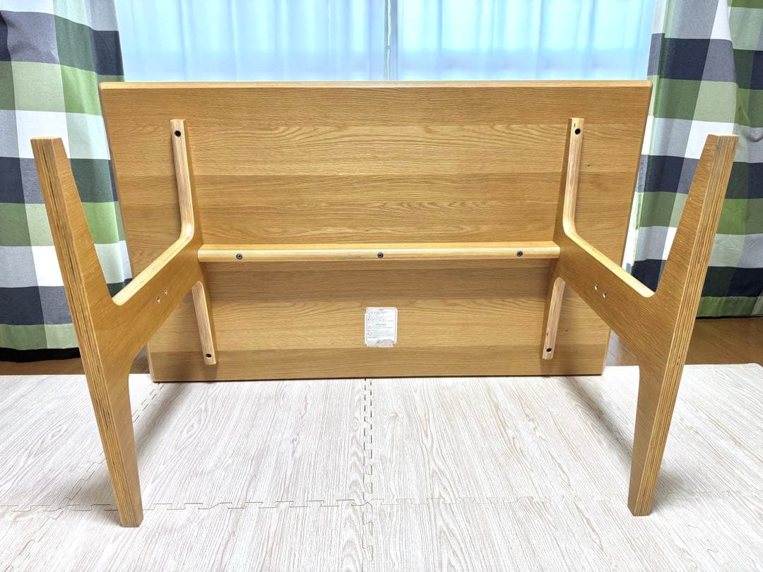 《引き取り限定》リビングでもダイニングでも使えるテーブル&ベンチセット　無印良品