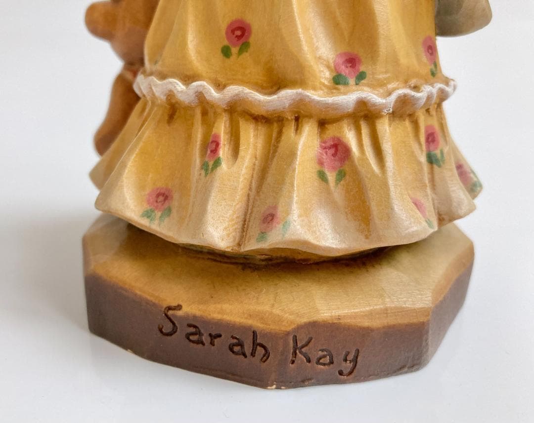 ANRI アンリ Nightie Night 木彫り人形 サラ・ケイ 17cm