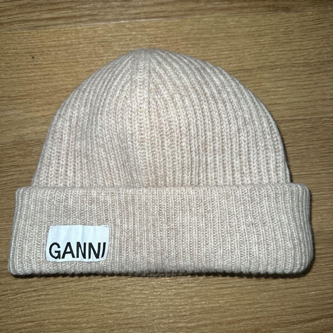 帽子 GANNI Structured Rib Beanie