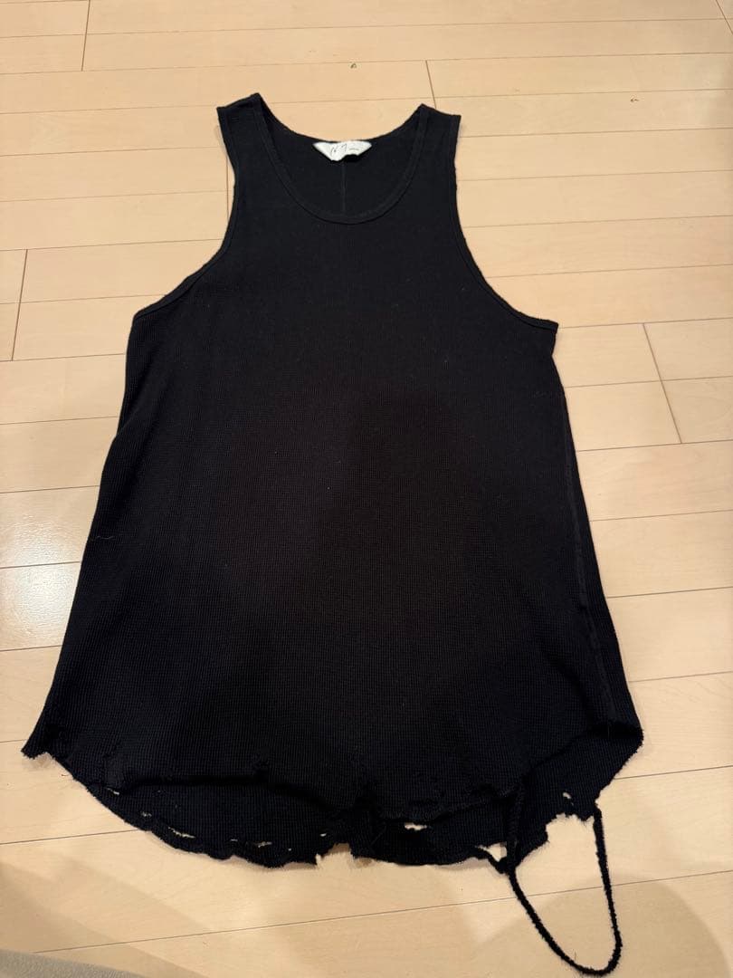 ANCELLM /アンセルム|DAMAGE WAFFLE TANK TOP